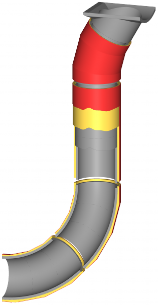 Spadit DN 400-60 - sestava - sten ez - axo