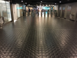 Metro Paris - basalt tiles